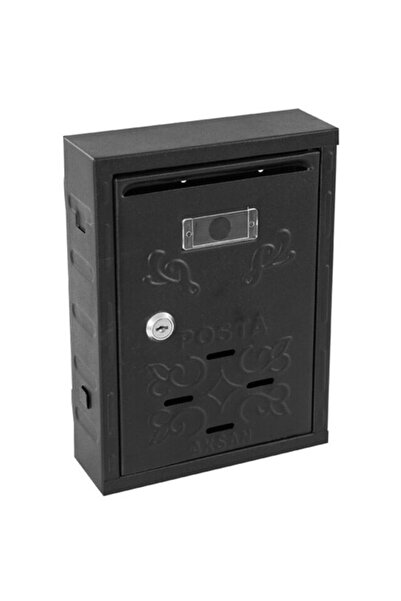 AKSAN Posta Kutusu Motifli Siyah 203