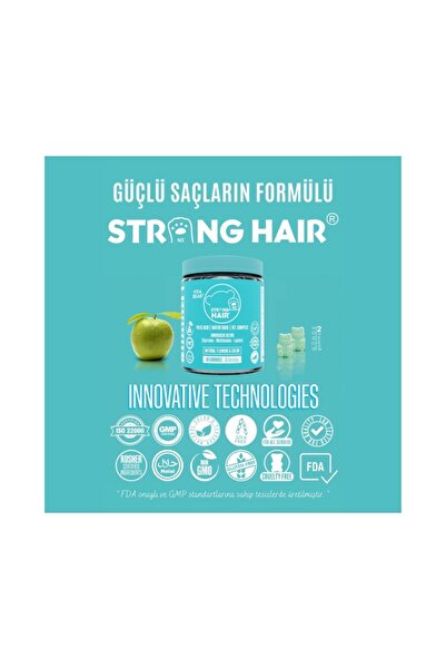 Vita Bear Strong Hair Gummy Vitamin 60 Adet X 3