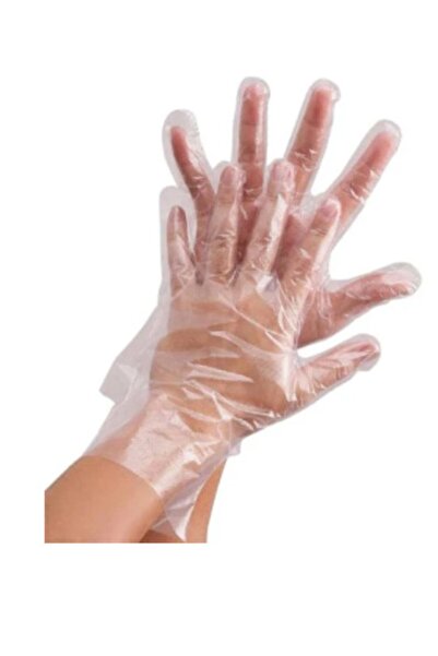 ÖMER FURKAN GIDA Polietilen Şefaf Eldiven 100 Adet