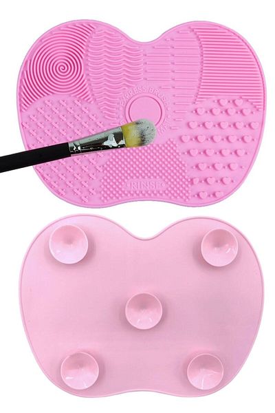Buffer ®   4 Practical Easy Makeup Brushes - Cleaning Mat Apparatus Small
