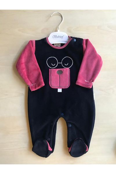 Bebitof Squirrel Velvet Jumpsuit with Glasses