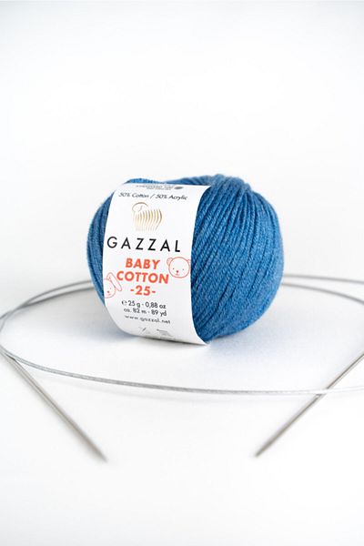 Gazzal Bumbac pentru bebeluși 25 gr Amigurumi Punch Pachet de 5 fire de tricotat manual (3431)