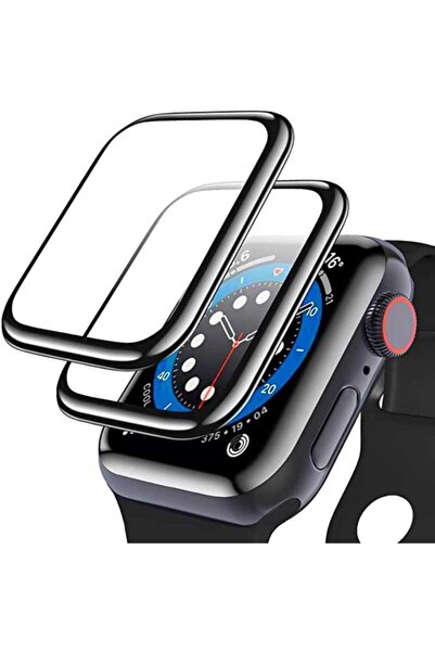 Fibaks Apple Watch Se 7 8 9 41mm Uyumlu Ekranı Tamamen Kaplayan Pet Ekran Koruyucu