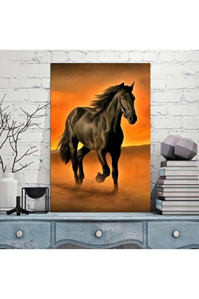 VeraStore At Resimli Ev, Oturma Odası, Yatak Odası Dekorasyonu Kanvas