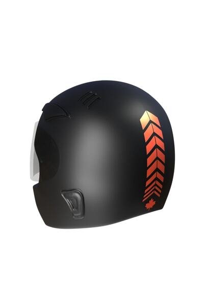 Çınar Extreme 2 Adet Sport Tasarımlı Kask, Araba Ayna Sticker Reflektif, Flor...