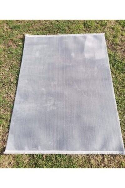 Sarar Saçaklı Post Peluş Halı Açık Gri