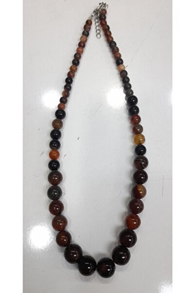 ceran aksesuar Akik Taşı Kolye Siyah