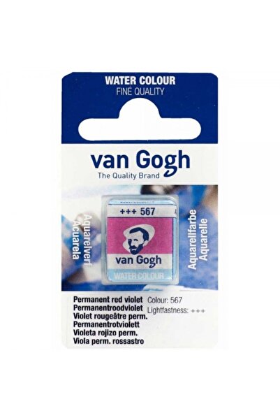 Genel Markalar Van Gogh Sulu Boya - Permanent Red Violet 567 (yarım Tablet)