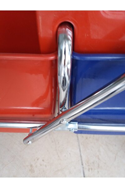 sevtem Krom Taşıyıcılı Krom Sıkma Aparatlı Çift Kovalı Temizlik Seti