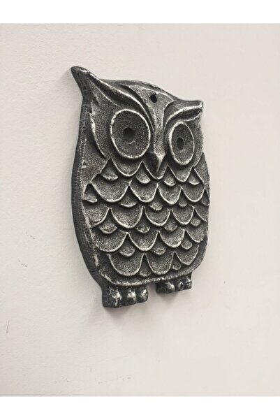 IDYLLHOME Metal Döküm Dekoratif Duvar Aksesuarı Baykuş Dekorasyon Metal Obje