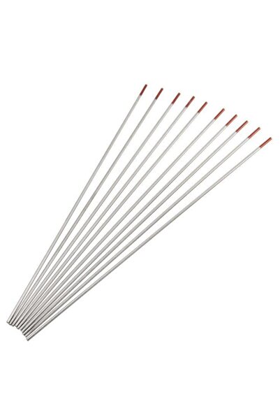 Steelweld Kırmızı Tungsten Elektrod Argon Iğnesi 2.4x175 Mm - 10 Adet