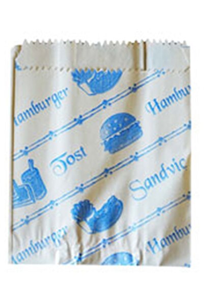 Genel Markalar 12x15 Cm Yanı Açık Hamburger - Tost Kese Kağıdı - 1 Kg