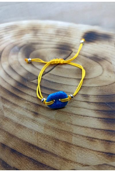 Nev Tasarım Syriac Two-Eye Adjustable Bracelet
