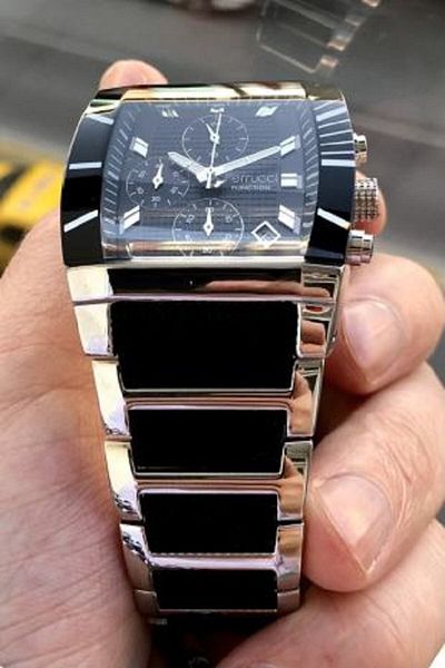 Ferrucci Men's Silver Wrist Watch and Bracelet Gift - Steel Band Agr730