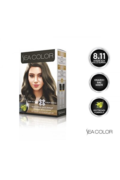 Sea Color 8.11 Yoğun Açık Küllü Kumral Set Boya