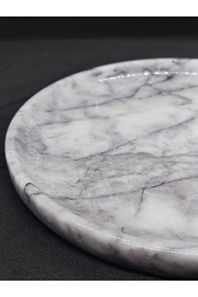 Pergamon Lilac 2-Piece Marble Plate 17 Cm Two Pieces Decorative or Presentation