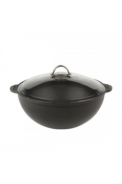 Lava Black Round Cauldron Pot Diameter ø 30 cm Lv Y Kz 30 K3