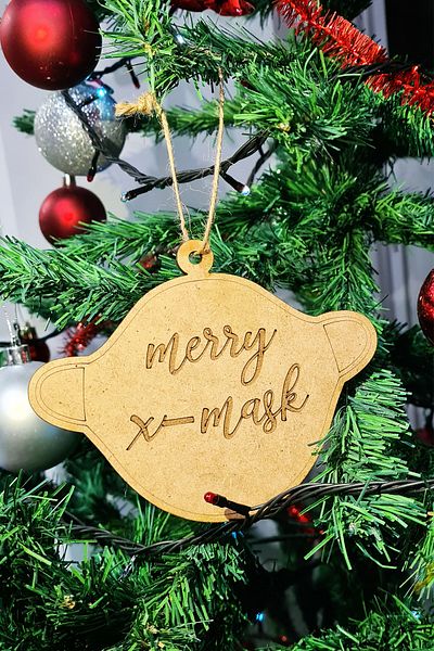 PEKSHOP Christmas Tree Ornament Mask Figure Merry