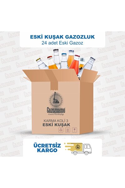 Gazozluk Eski Kuşak Karma Gazoz Kolisi (20 FARKLI ESKİ GAZOZ)