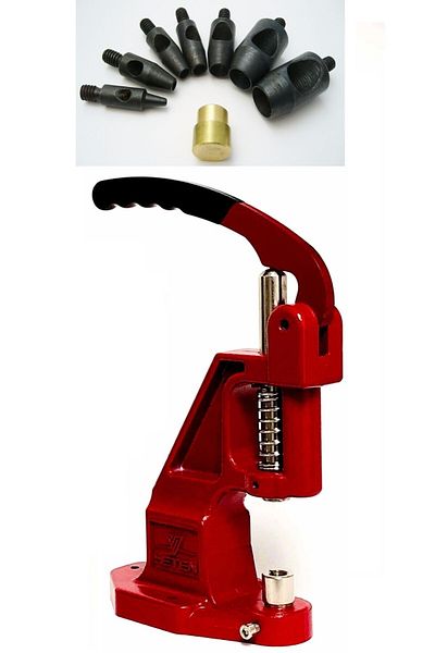 tuhafiyecimiz Tulumba Hand Press Bird Eye Punching Machine and 8 Different Molds