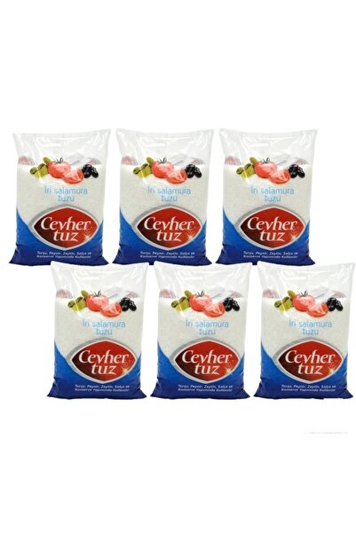 CEVHER Tuz Iri Salamura Tuzu 6 X 3 Kg
