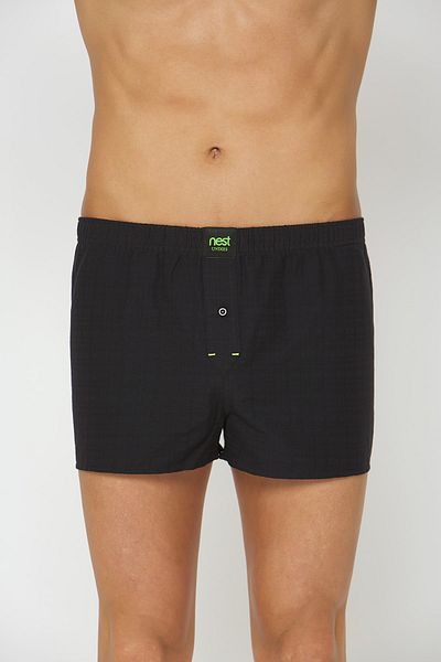 NEST Undies Ανδρικό μπόξερ μαύρης ποπλίνας