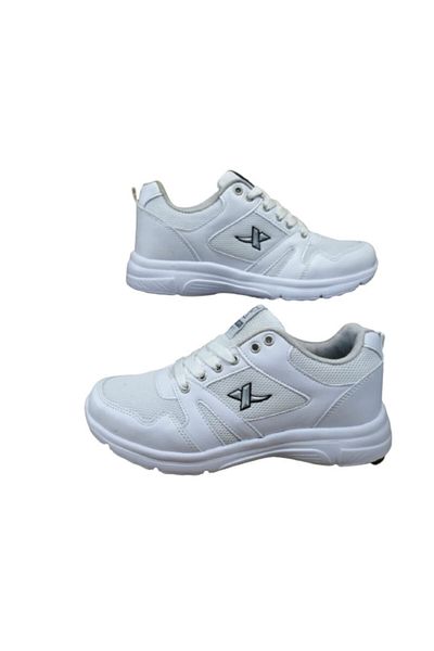 XStep Unisex White Walking Shoes S87046-01
