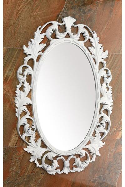 Genel Markalar Dekoratif Salon Aynası Beyaz