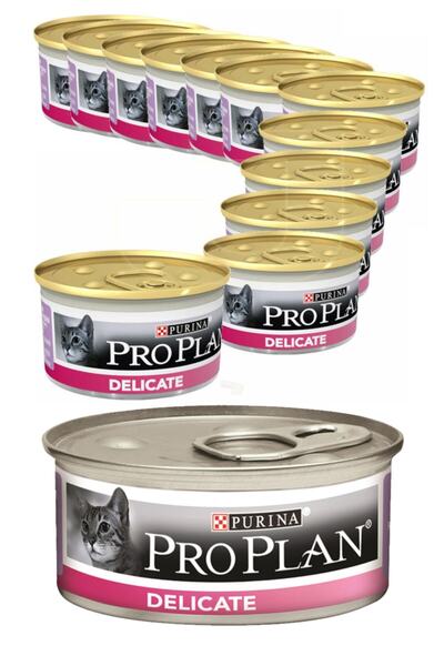 Pro Plan Pro Plan Delicate Hassas Hindi Etli Kedi Konservesi 85 Gr X 12 Adet