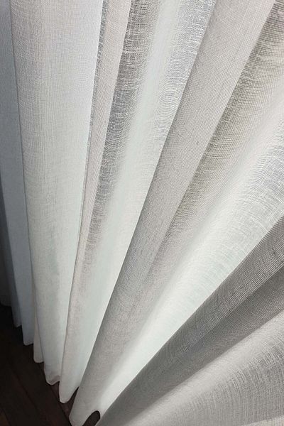 De'Vor High Quality Linen Look Tulle Normal Pleat Curtain