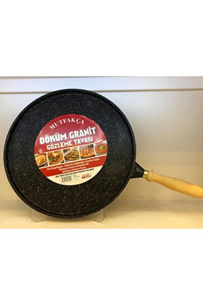 MUTFAKÇA مقلاة لحم جرانيت من الحديد الزهر مقاس 36 سم