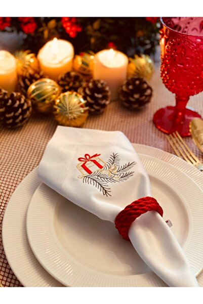 HA Yeni Yıl Nakışlı Servis Peçetesi
