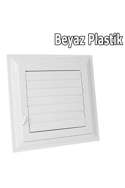 Process 45x45 White Plastic Bathroom WC Ventilation Grille Louver