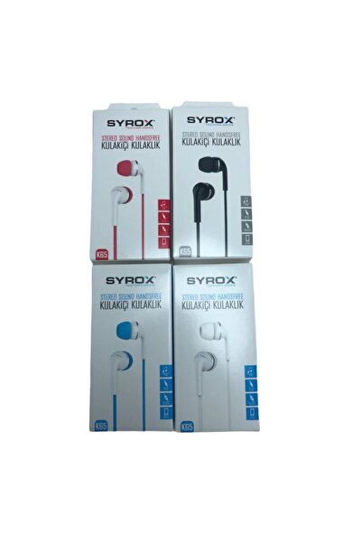 Syrox Kulakiçi Mikrofonlu 3.5 Mm Kulaklık