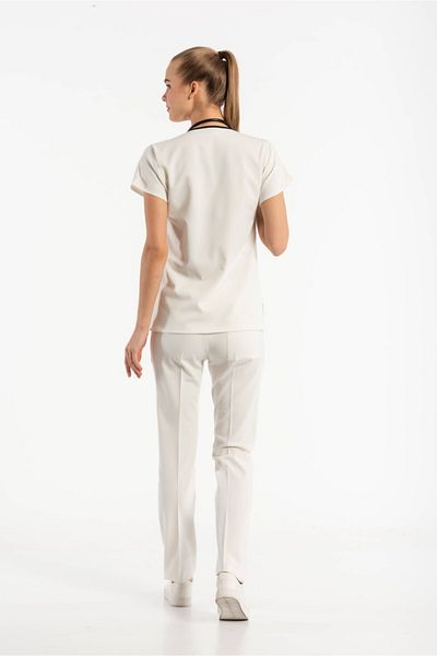 Owlet Medikal Set uniformă Scrubs Lycra albă