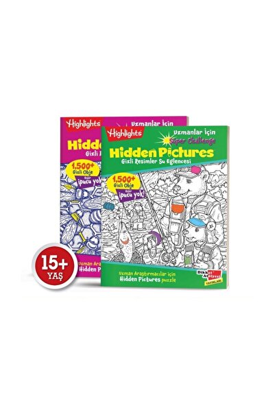 Dikkat Atölyesi Yayınları Uzman Hidden Pictures (2'li Set)