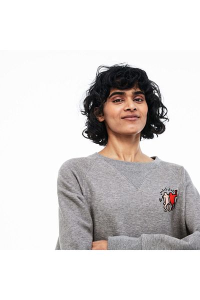 Lacoste Women's Gray Sweatshirt