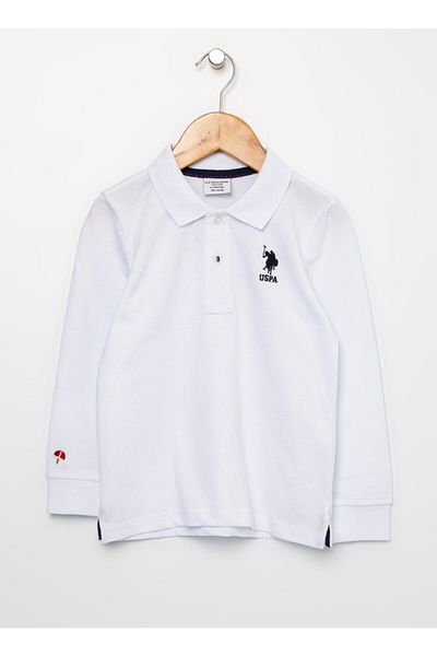 U.S. Polo Assn. Λευκό φούτερ για αγόρι