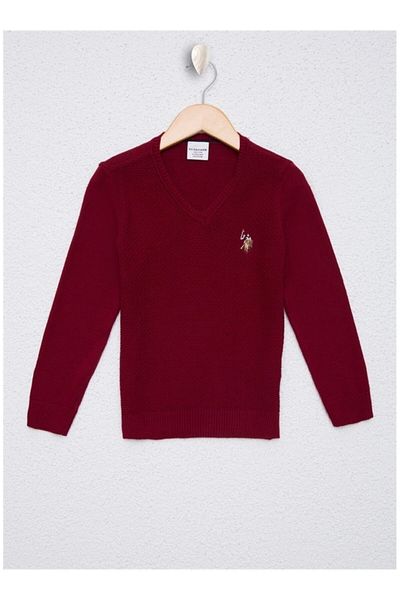 U.S. Polo Assn. Red Boy's Sweater
