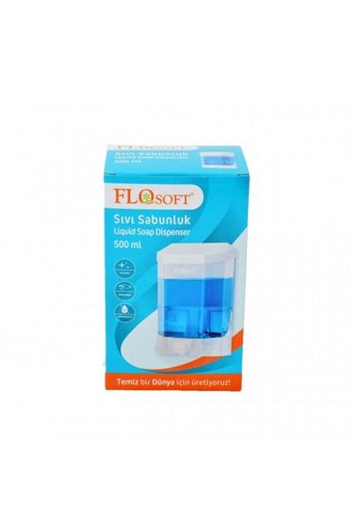 Flosoft Διανομέας διαφανούς υγρού σαπουνιού 500 ml - 24 τεμάχια