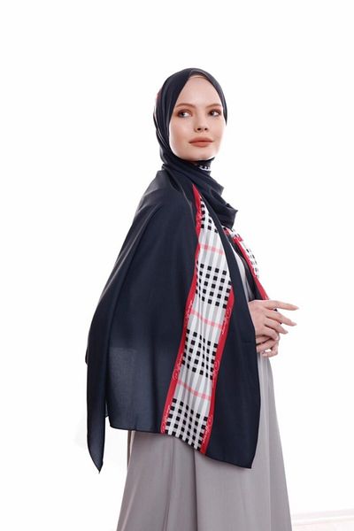 Differenza Μαύρο σάλι Line Medina Silk