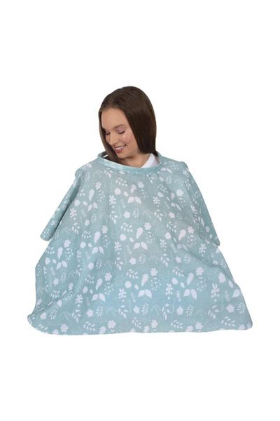 Sevi Bebe Art-75 Leaf Patterned Breastfeeding Cushion Bib Set