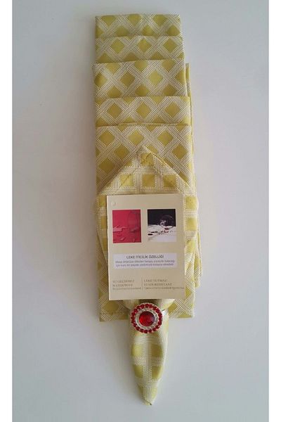 Romans Napkin Rome 40x40 cm 6-Piece Mustard