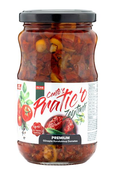 CENTO'S PRATIC'O Güneşte Kurutulmuş Küp Domates Zeytinli 340 G