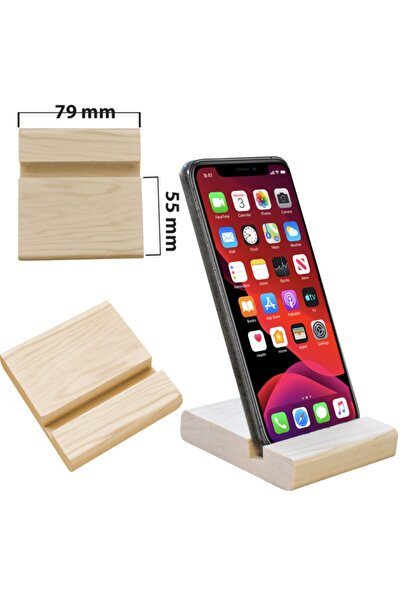 Trend Hediyelik Ahşap Dekoratif Telefon Tutucu Telefon Standı