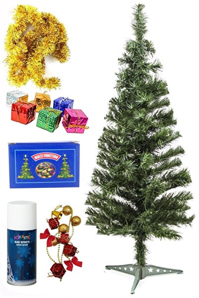 Genel Markalar Yılbaşı Çam Ağaç Seti Ve Yılbaşı Süsleri Paketi 90 cm