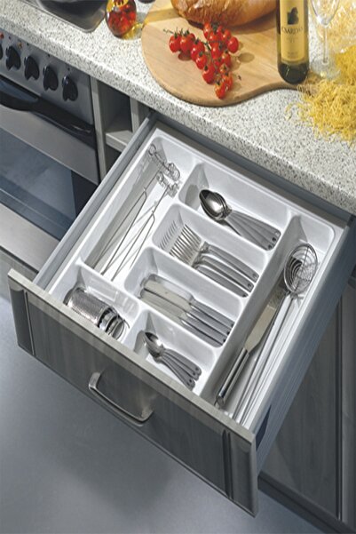 Hafele Smart Çatal Kaşıklık Beyaz 40 Cm Çekmece Kapak Ölçüsü