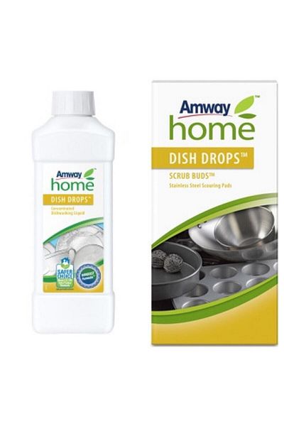 Amway Home™ Dısh Drops™ Scrub Buds™ - Concentrated Liquid Dishwashing Detergent and Dish Wires