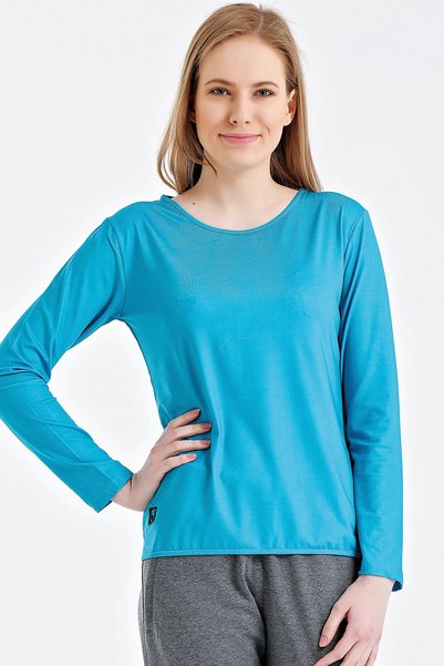 UHLSPORT Kadın T-Shirt Poly. U. Kol Curry
