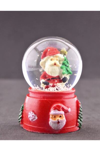 Deco Elit Noel Baba Ve Çam Ağacı Temalı Mini Boy Işıklı Yılbaşı Kar Küresi 6....